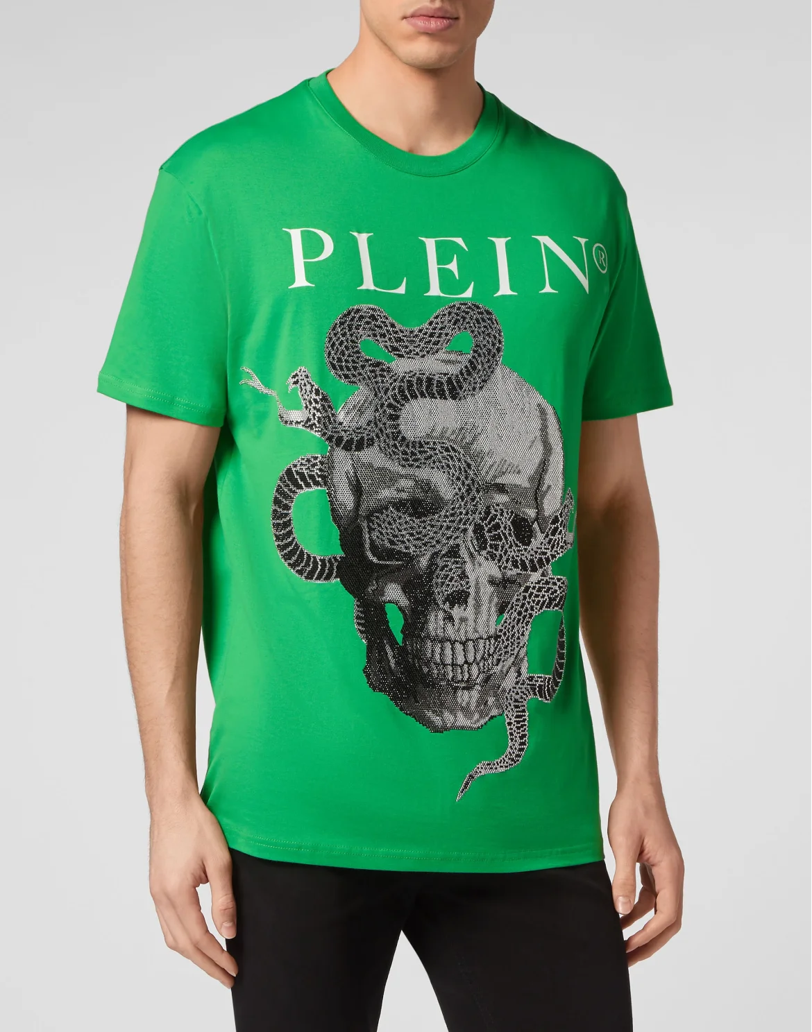 T-shirt Round Neck SS Snake, цвет: Зеленый
