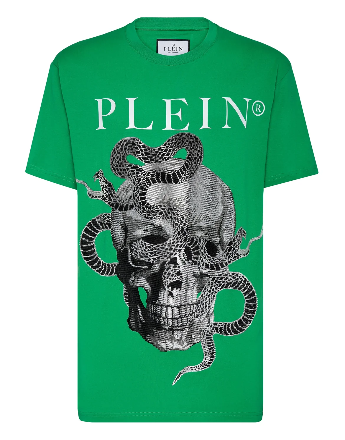 T-shirt Round Neck SS Snake, цвет: Зеленый