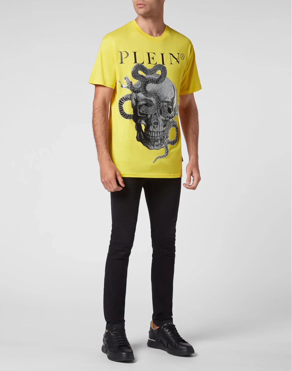T-shirt Round Neck SS Snake, цвет: Желтый