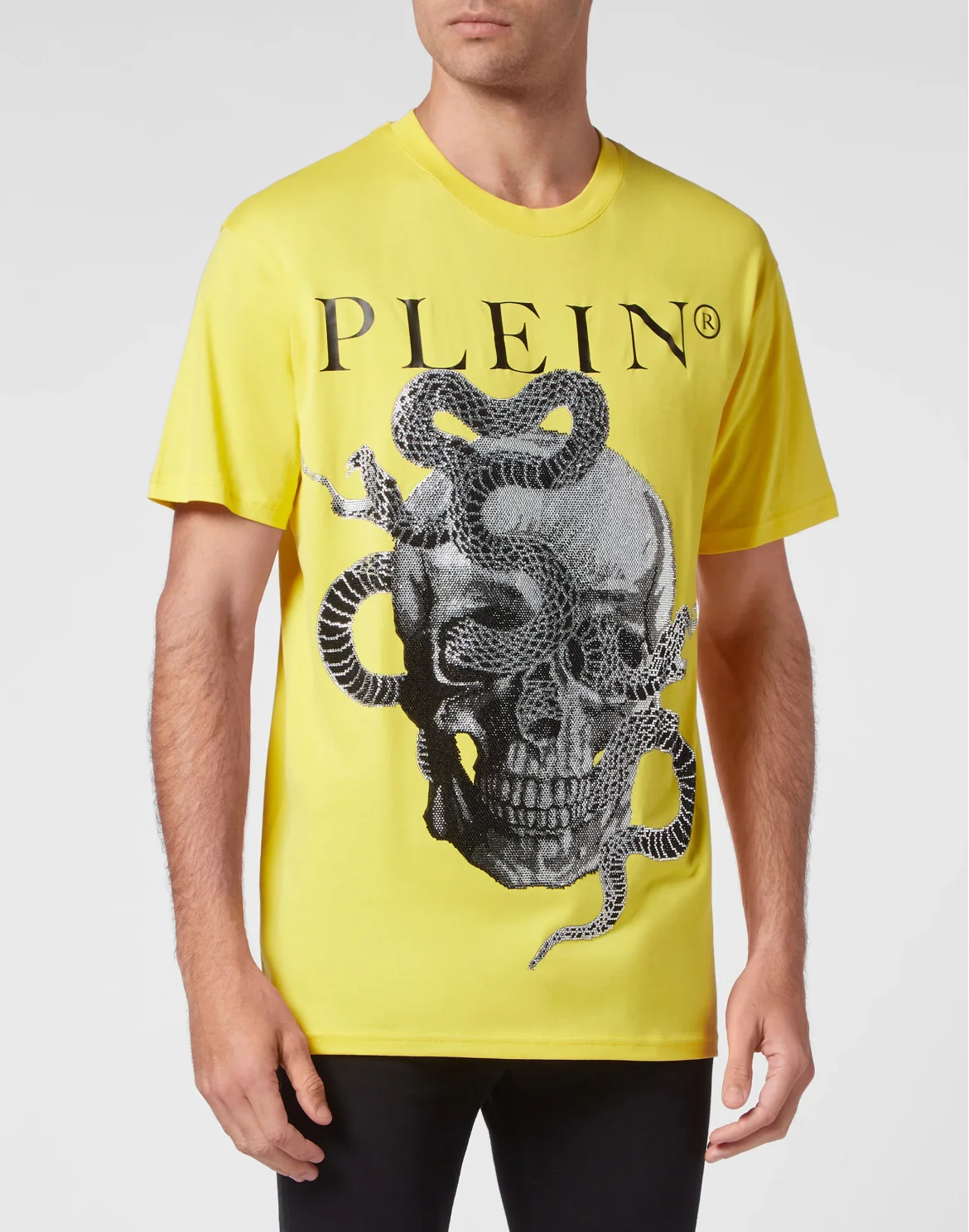 T-shirt Round Neck SS Snake, цвет: Желтый