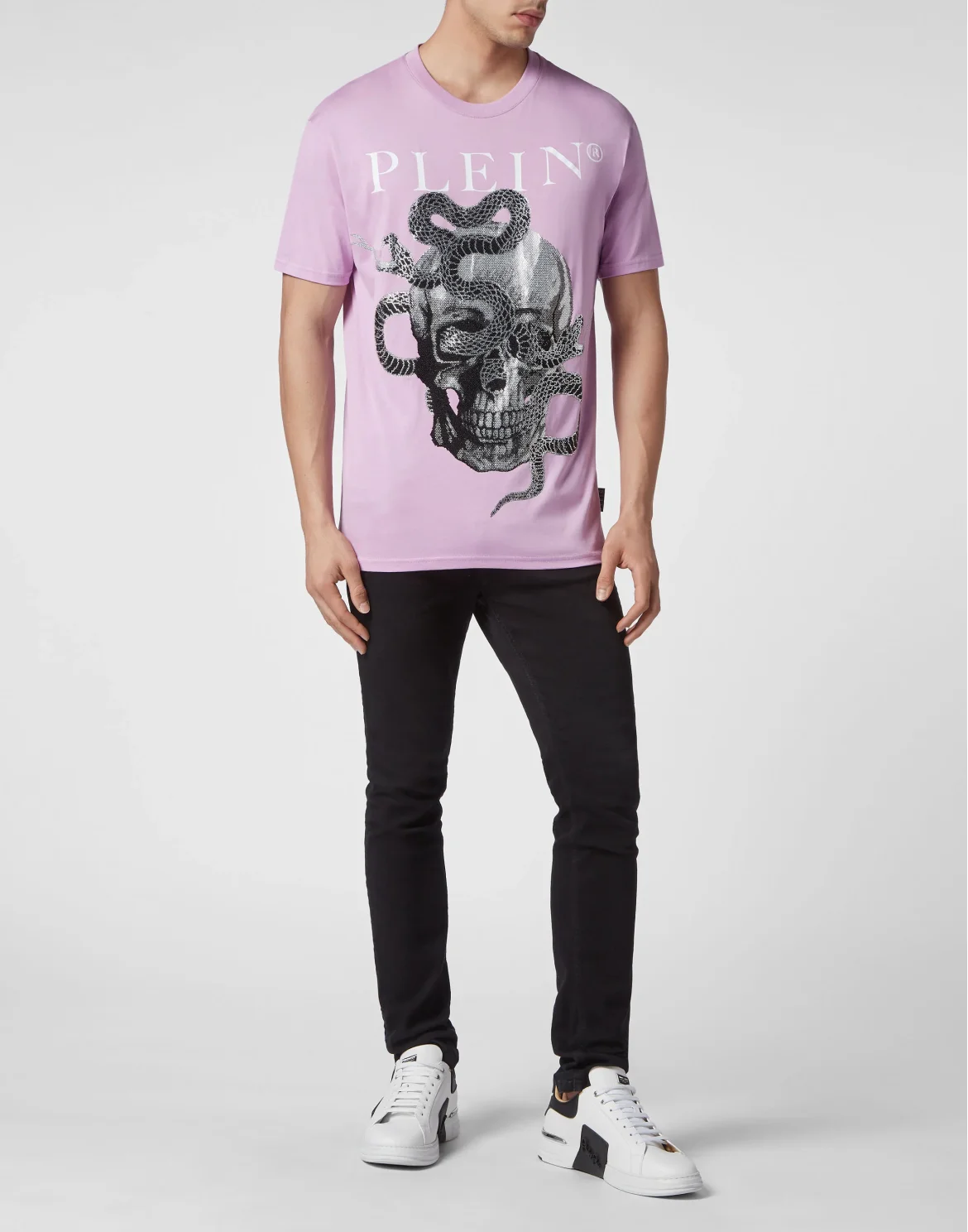 T-shirt Round Neck SS Snake, цвет: Розовый