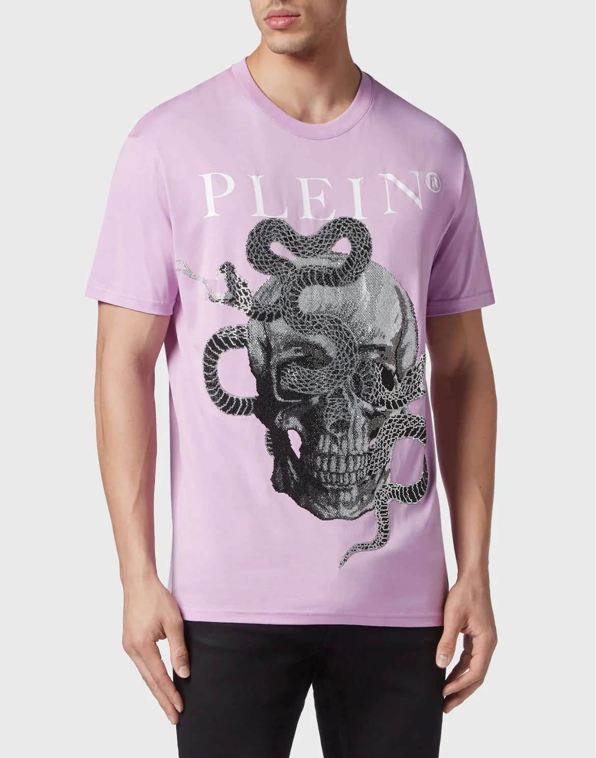 T-shirt Round Neck SS Snake, цвет: Розовый