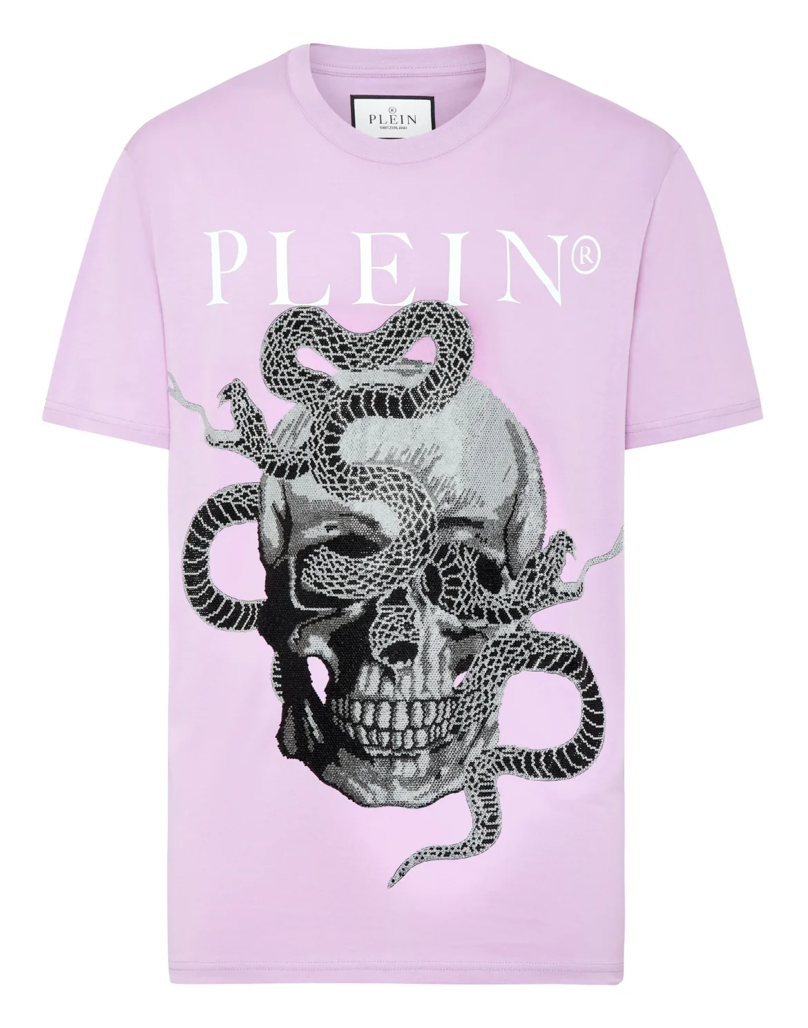 T-shirt Round Neck SS Snake, цвет: Розовый