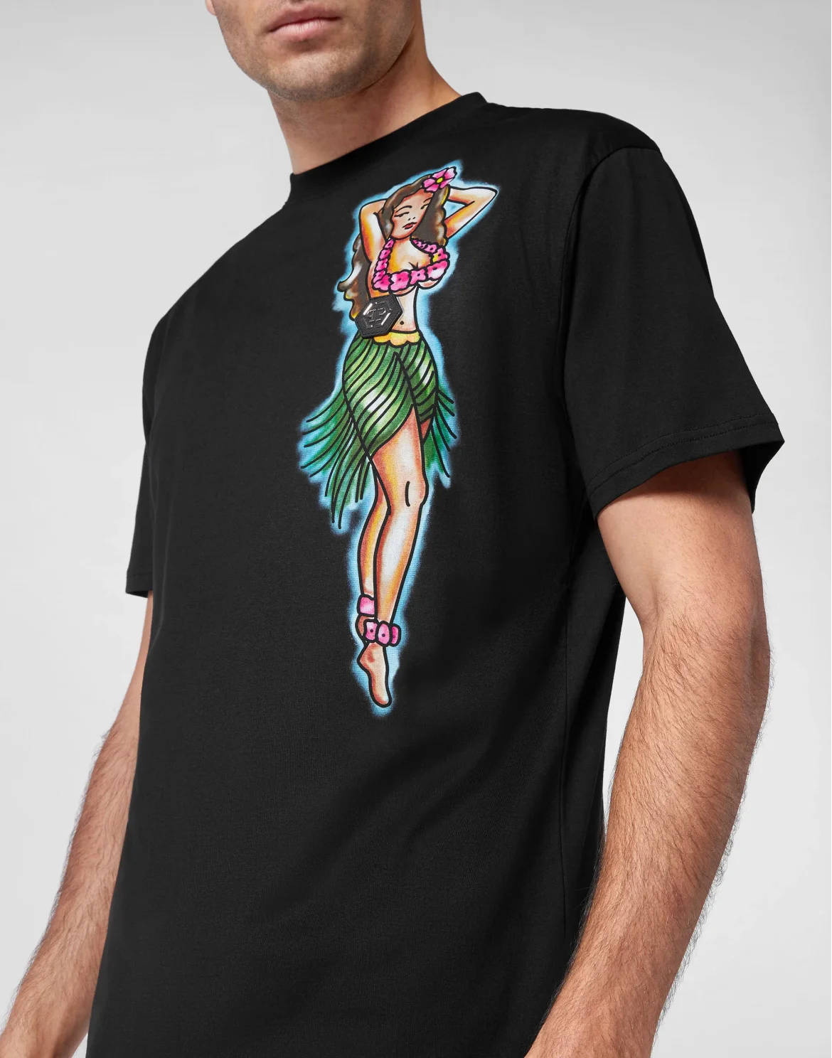 T-shirt Round Neck SS Hawaii, цвет: Черный