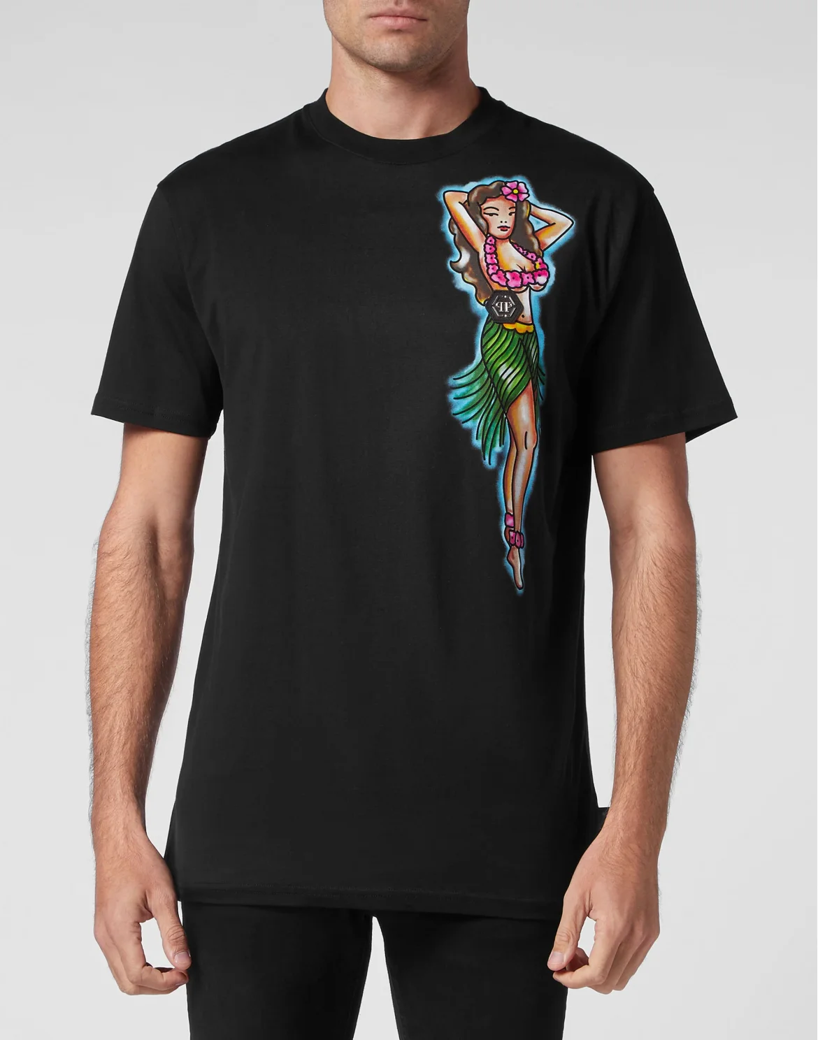 T-shirt Round Neck SS Hawaii, цвет: Черный