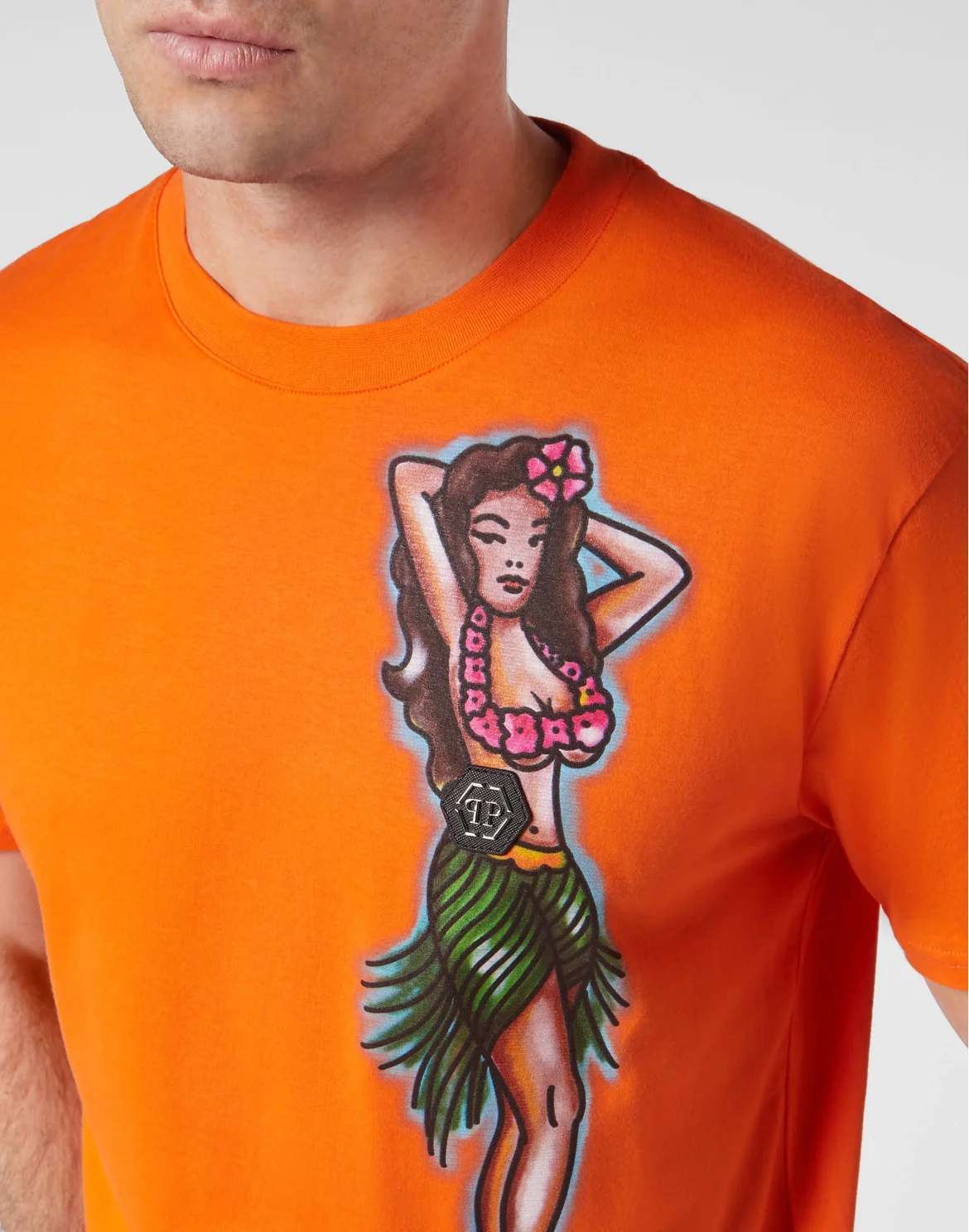 T-shirt Round Neck SS Hawaii, цвет: Оранжевый