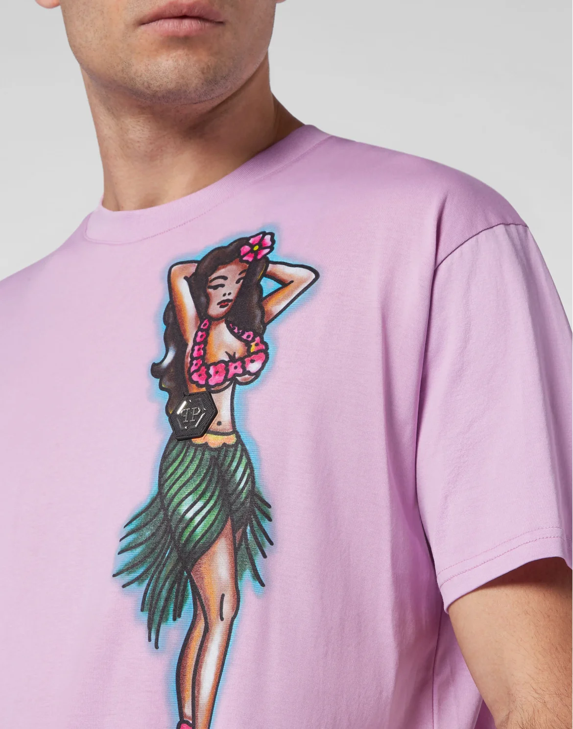 T-shirt Round Neck SS Hawaii, цвет: Розовый