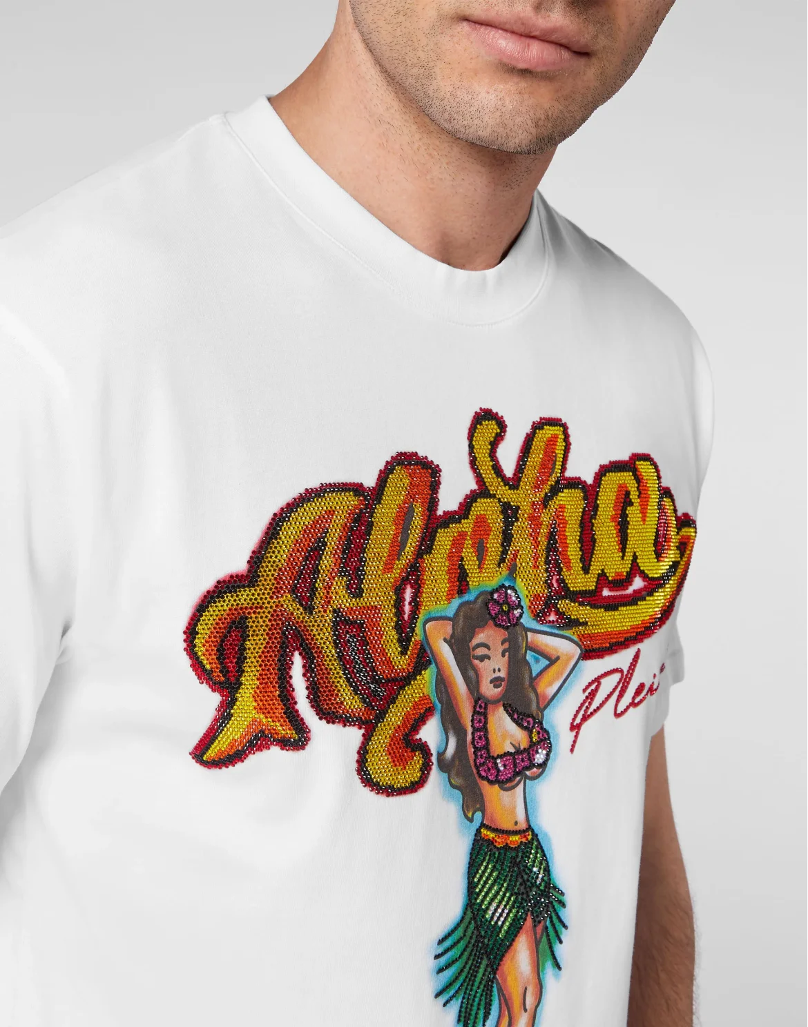 T-shirt Round Neck SS Hawaii, цвет: Белый