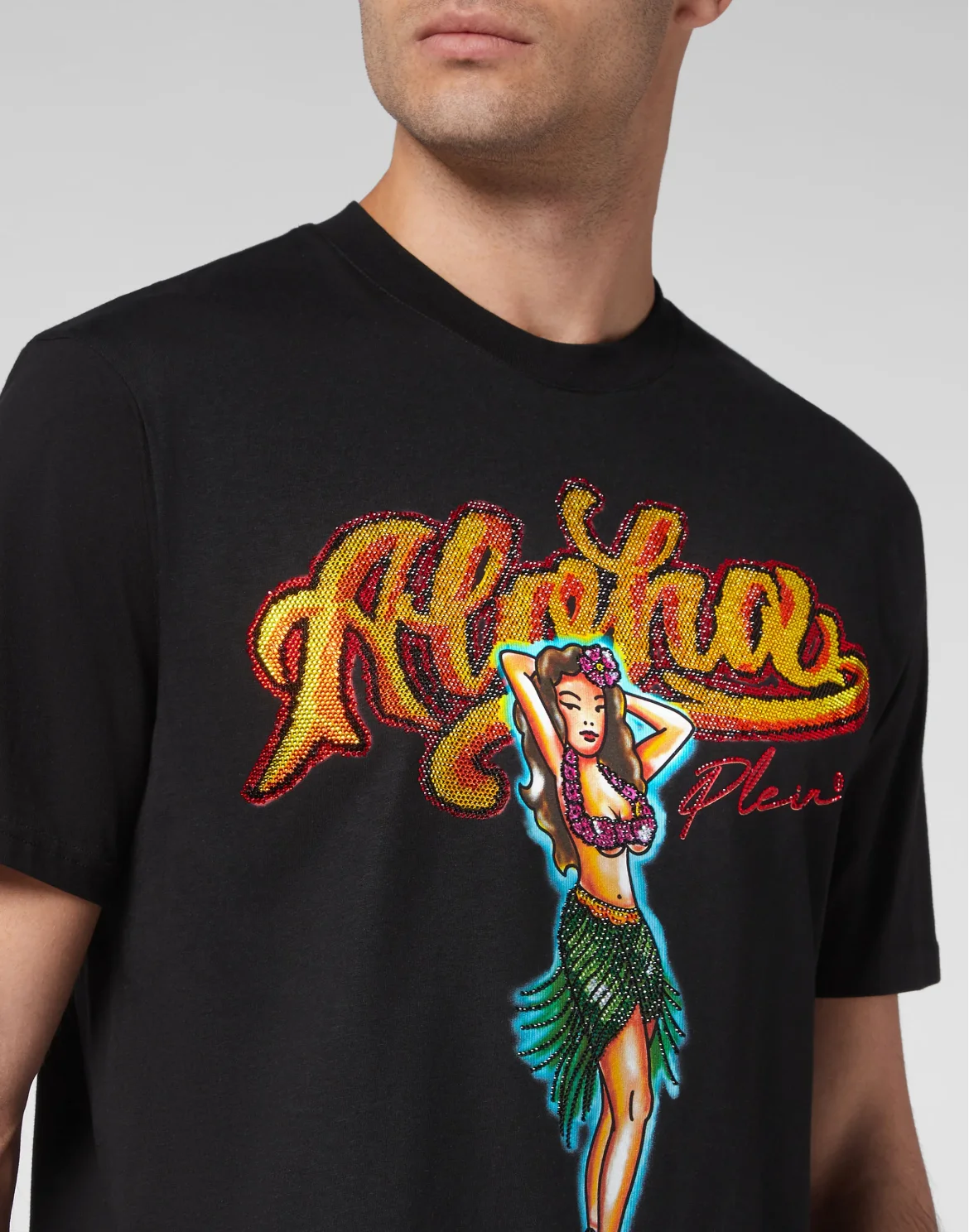 T-shirt Round Neck SS Hawaii, цвет: Черный