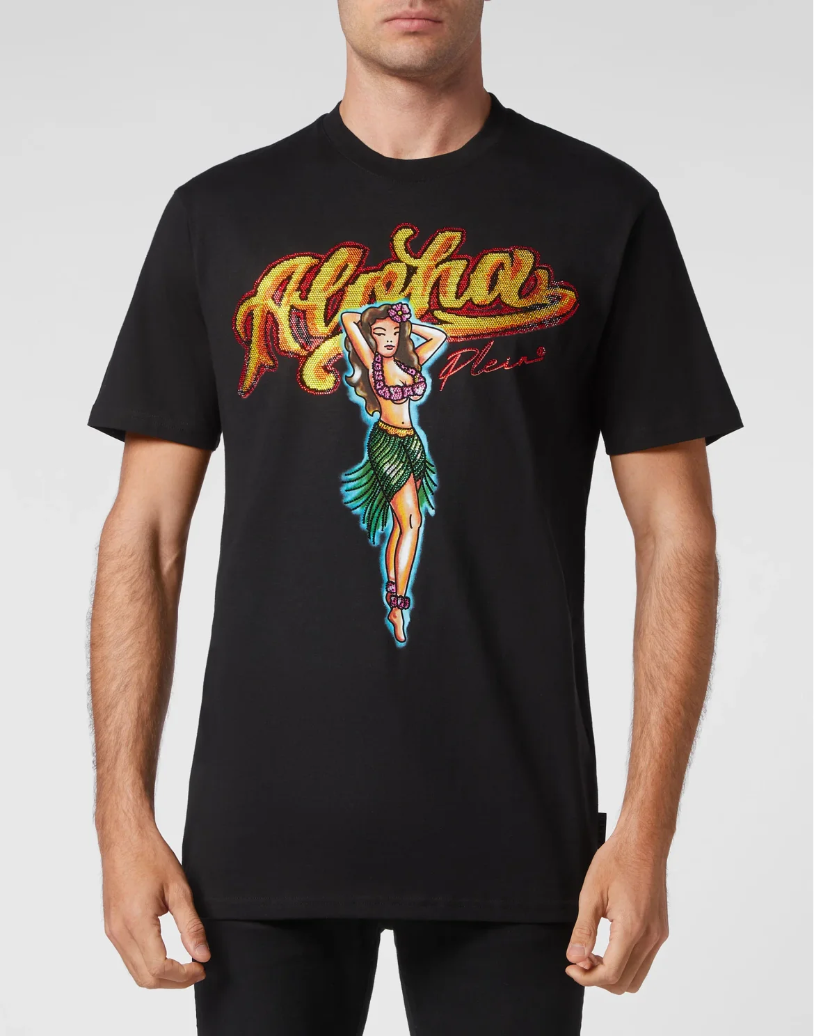 T-shirt Round Neck SS Hawaii, цвет: Черный