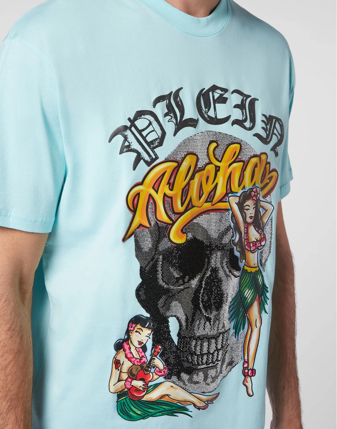T-shirt Round Neck SS Hawaii, цвет: Голубой