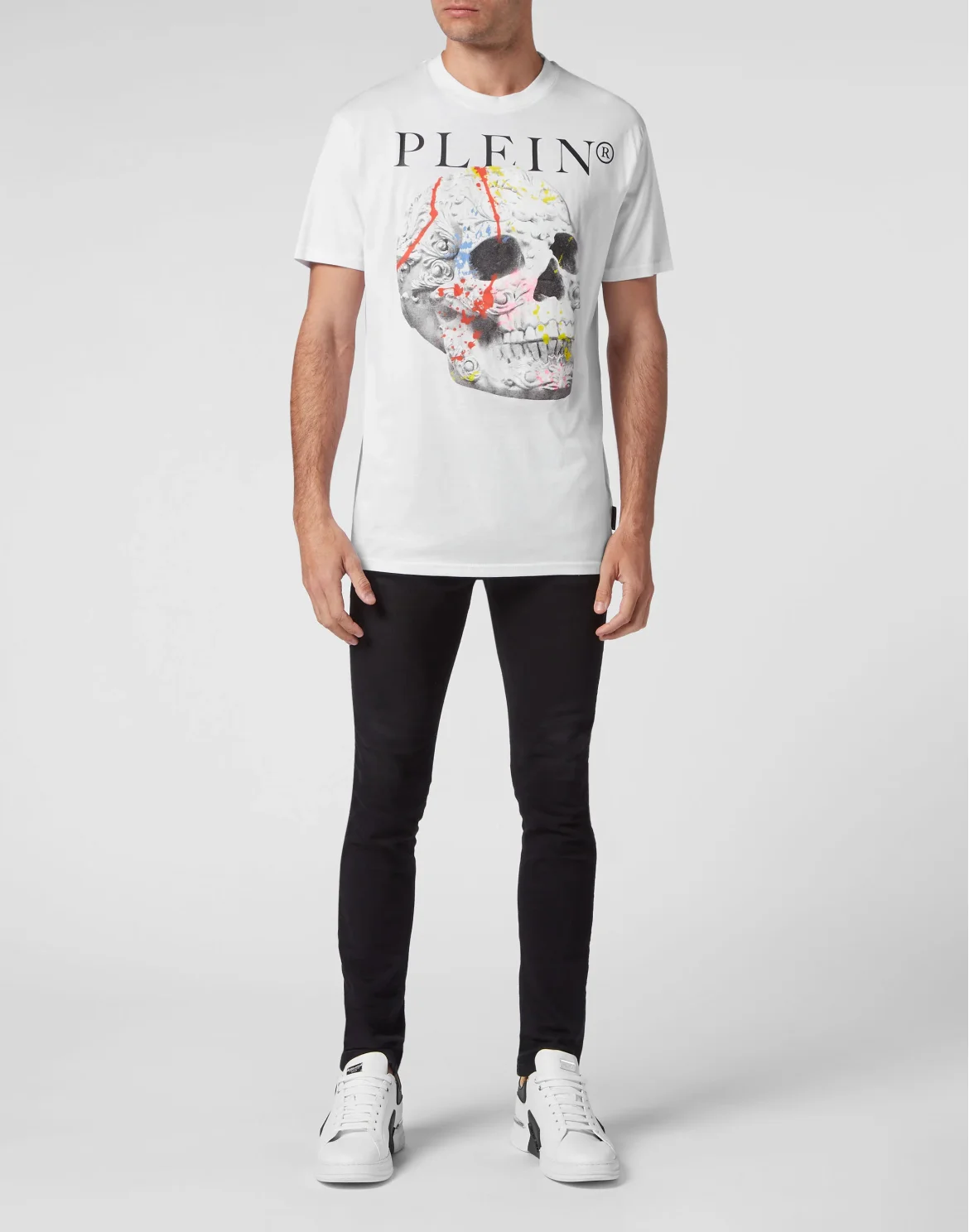 T-shirt Round Neck SS Skull, цвет: Белый