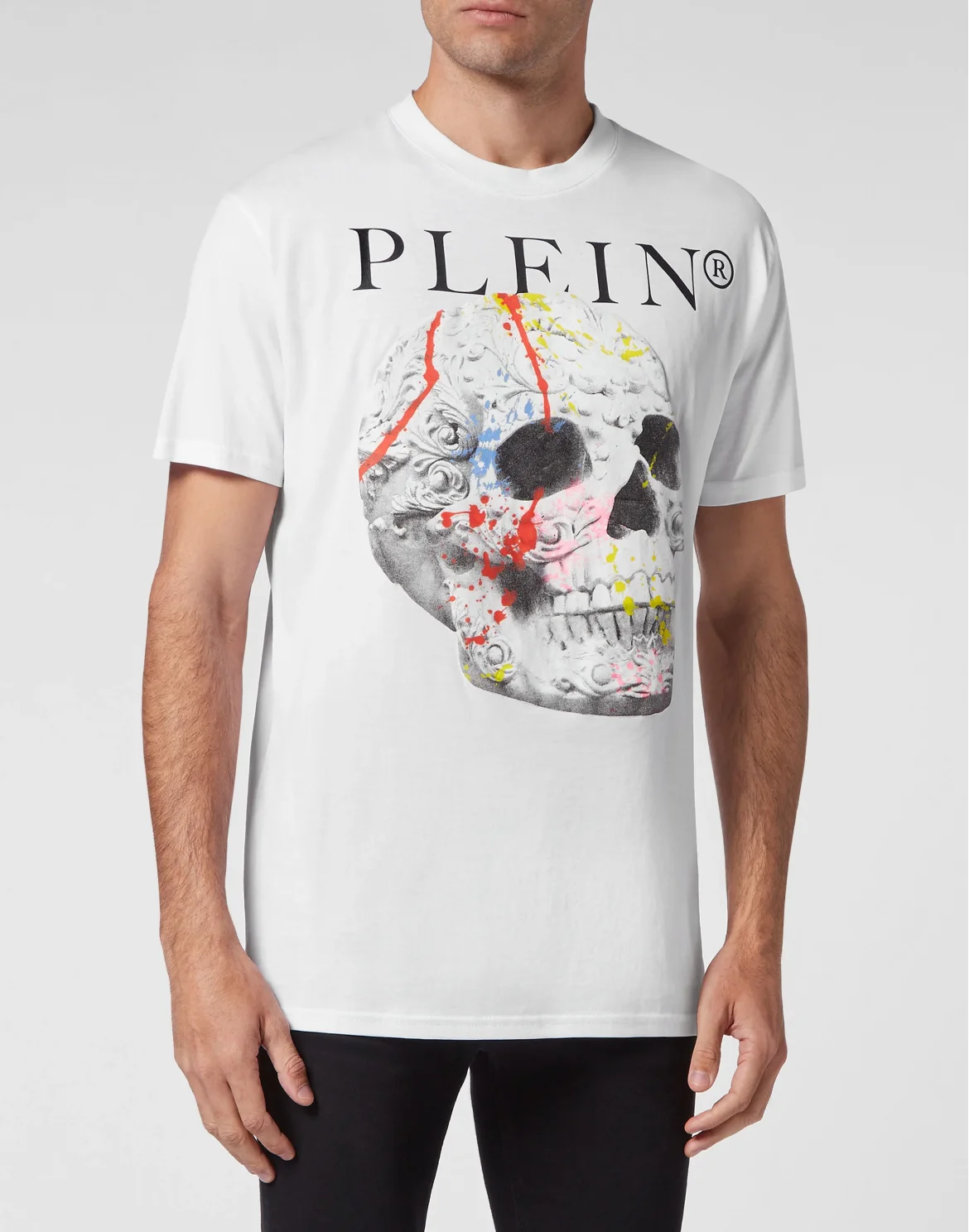 T-shirt Round Neck SS Skull, цвет: Белый