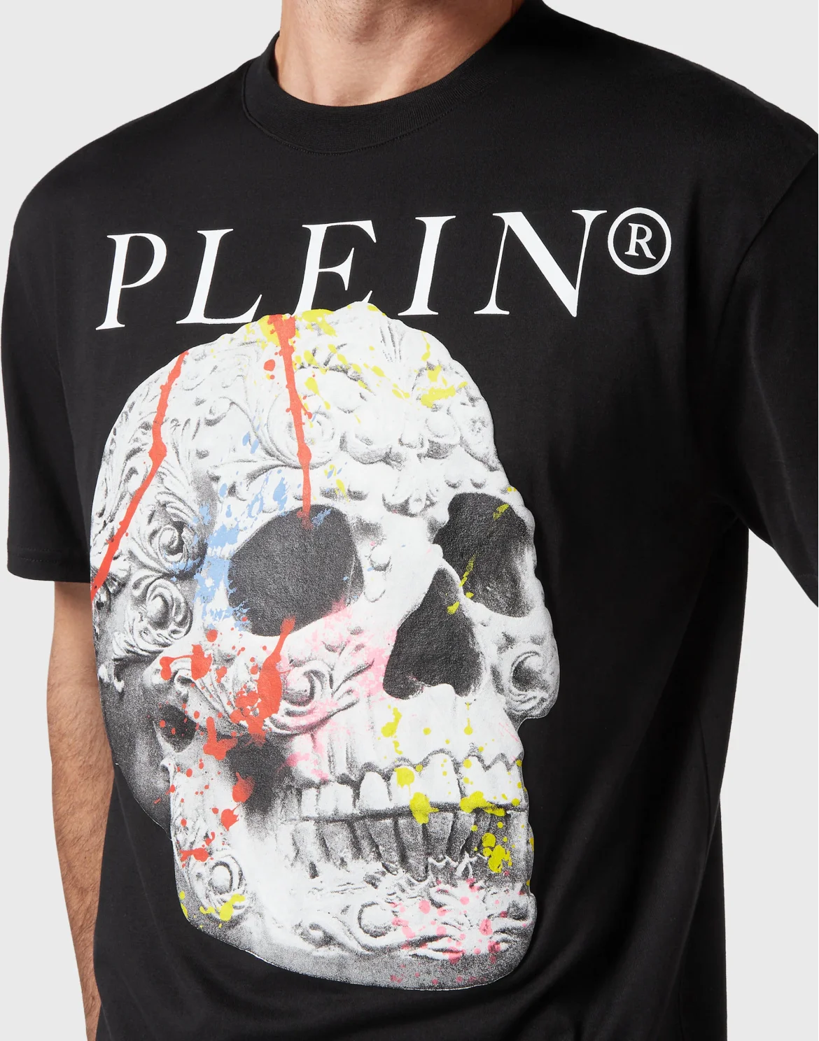 T-shirt Round Neck SS Skull, цвет: Черный