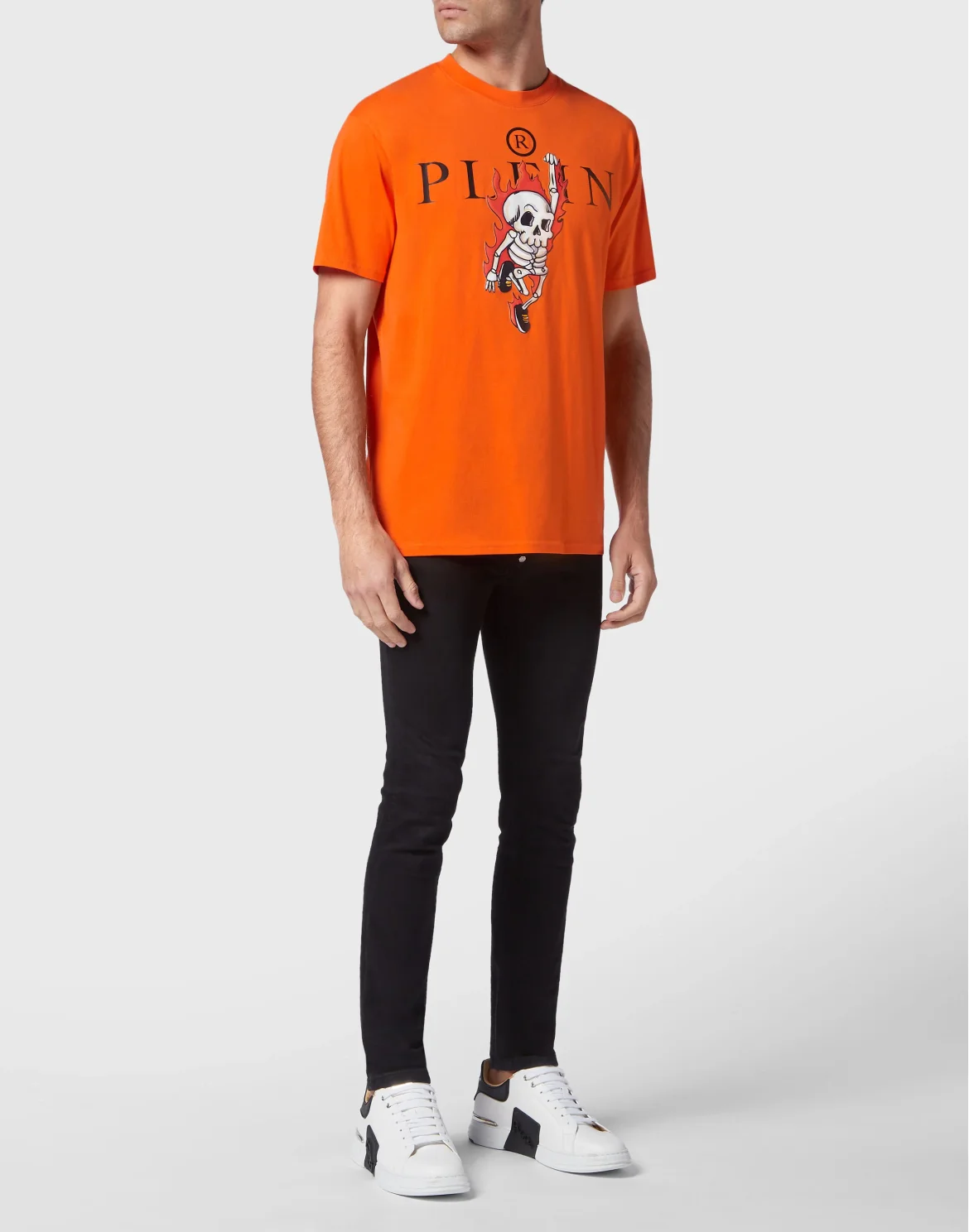 T-shirt Round Neck SS Skully Gang, цвет: Оранжевый