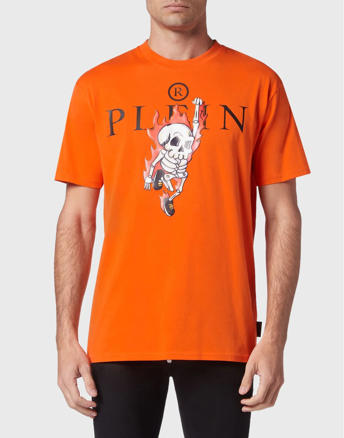 T-shirt Round Neck SS Skully Gang, цвет: Оранжевый