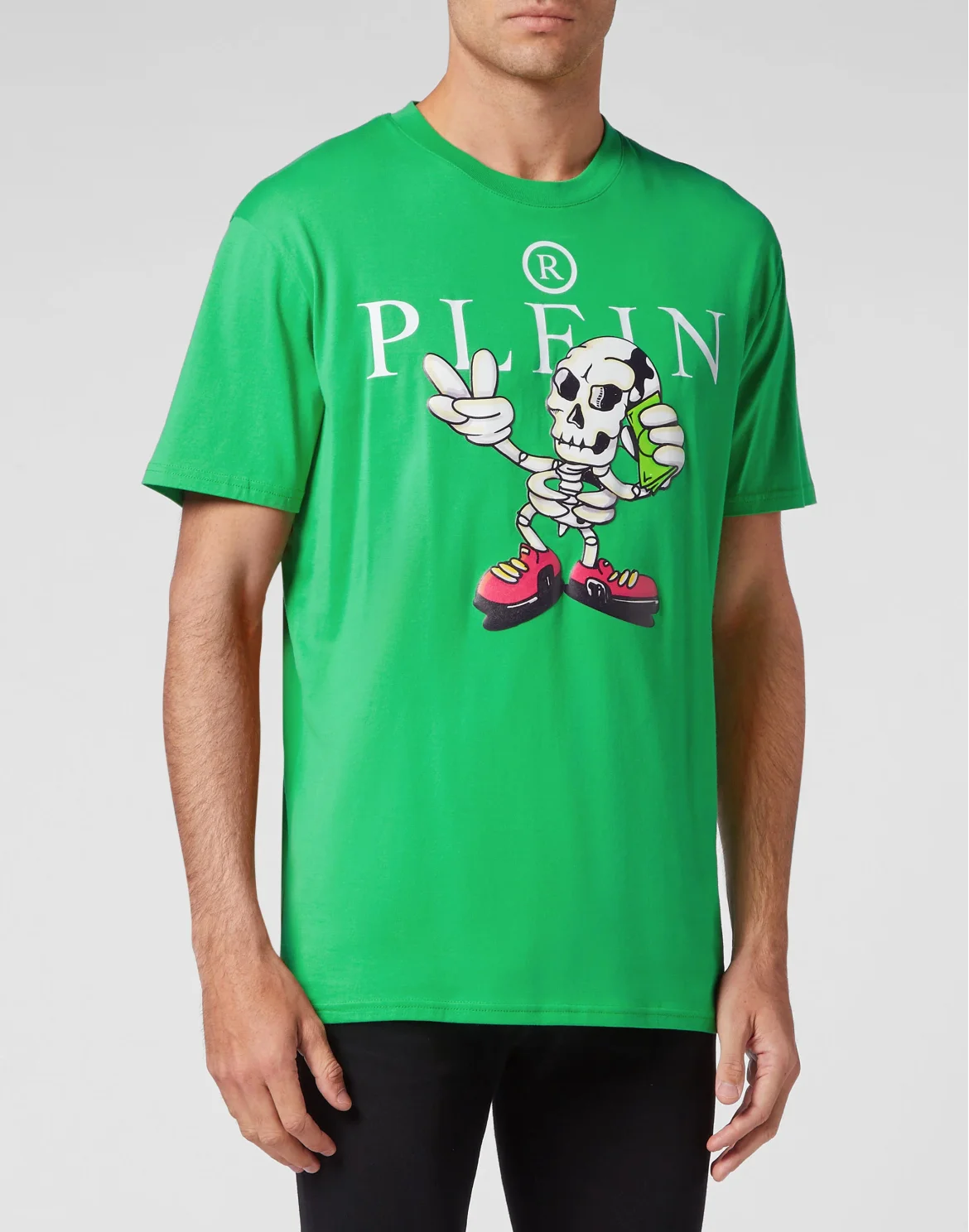 T-shirt Round Neck SS Skully Gang, цвет: Зеленый