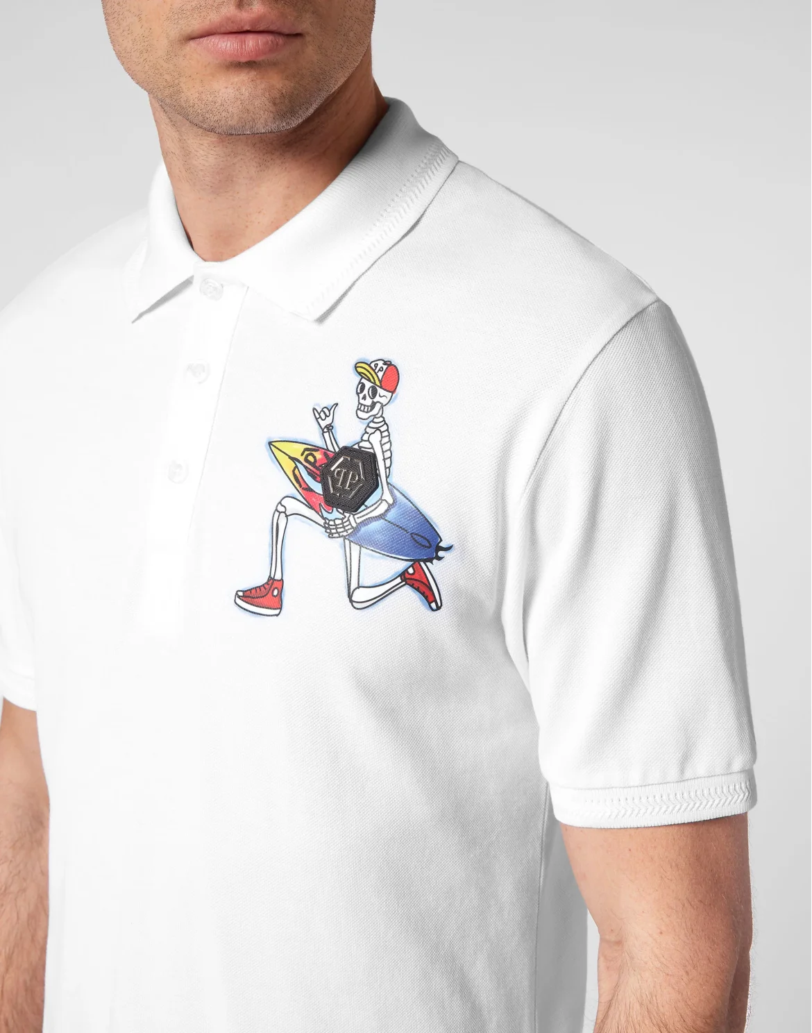 Slim Fit Polo shirt SS Hawaii, цвет: Белый