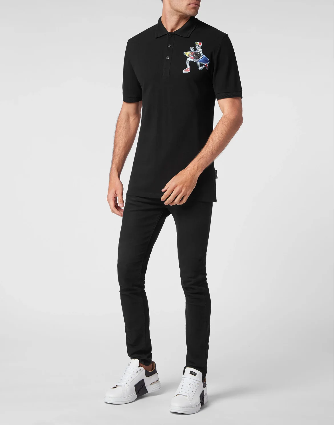 Slim Fit Polo shirt SS Hawaii, цвет: Черный