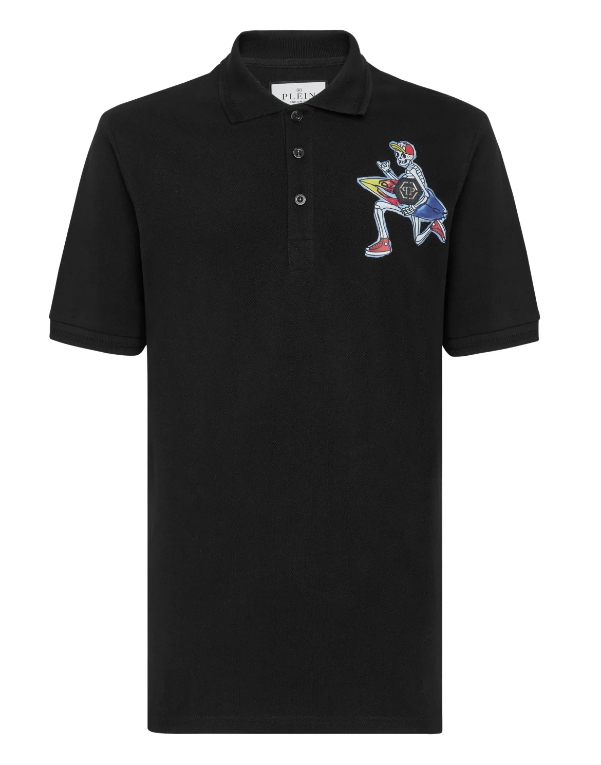 Slim Fit Polo shirt SS Hawaii, цвет: Черный