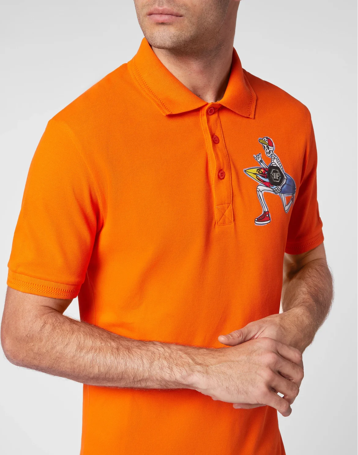 Slim Fit Polo shirt SS Hawaii, цвет: Оранжевый