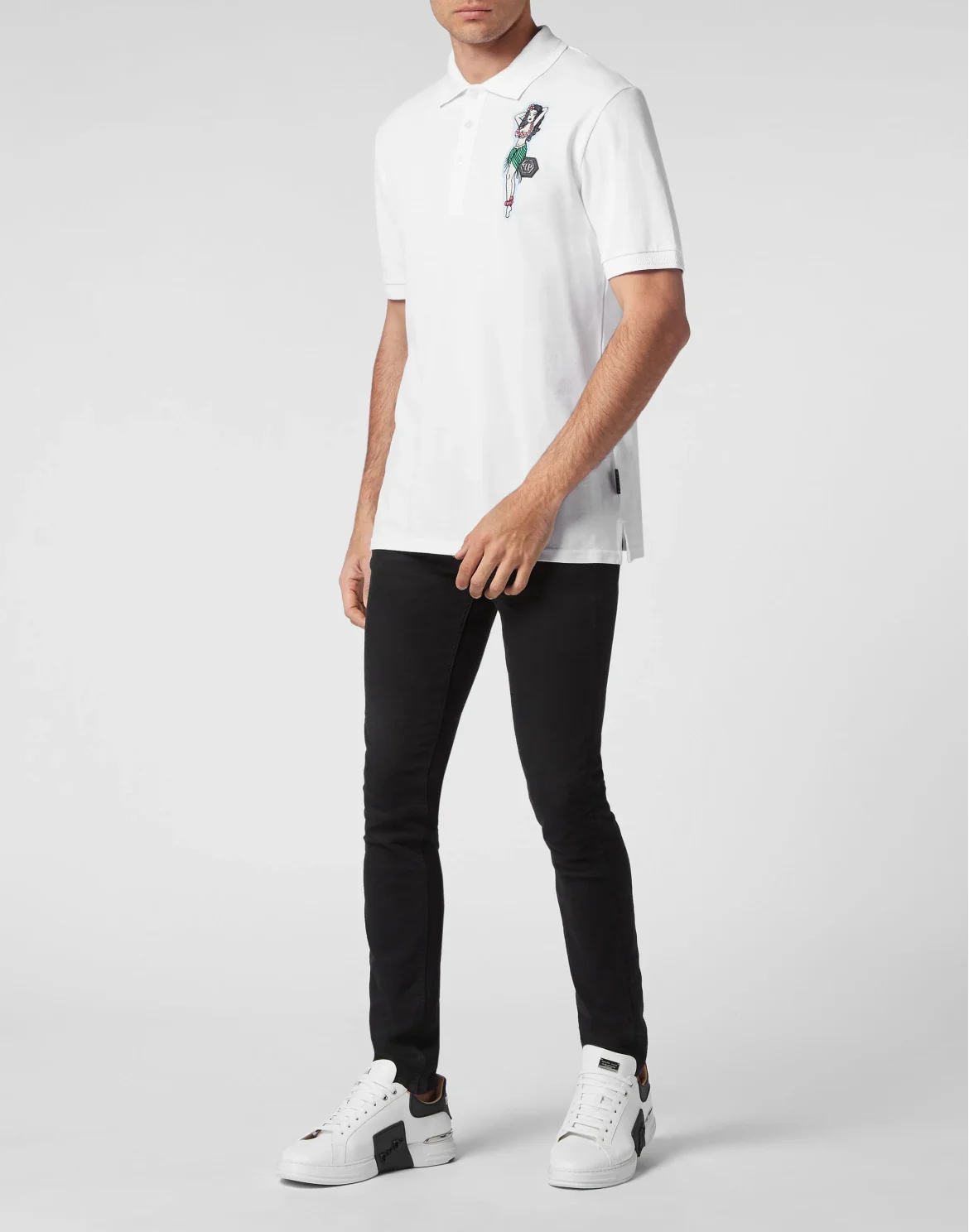Slim Fit Polo shirt SS Hawaii, цвет: Белый