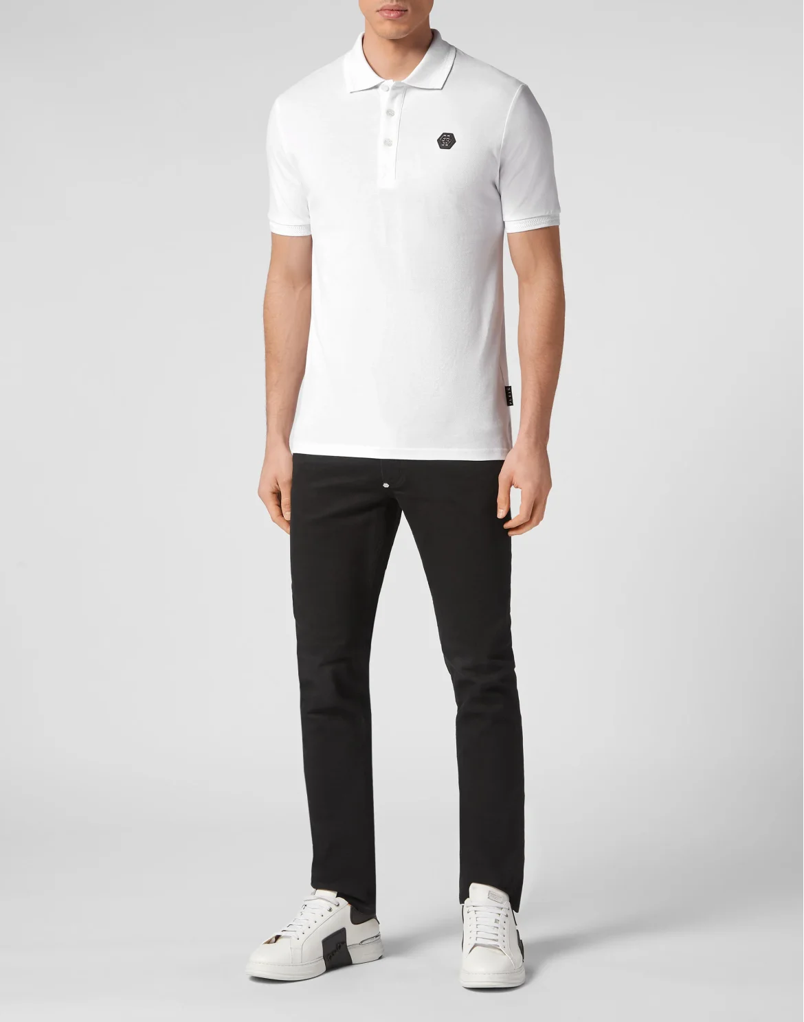 Slim Fit Polo shirt SS Skully Gang, цвет: Белый