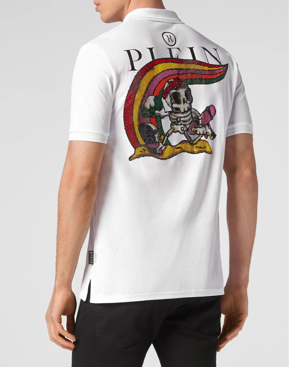 Slim Fit Polo shirt SS Skully Gang, цвет: Белый