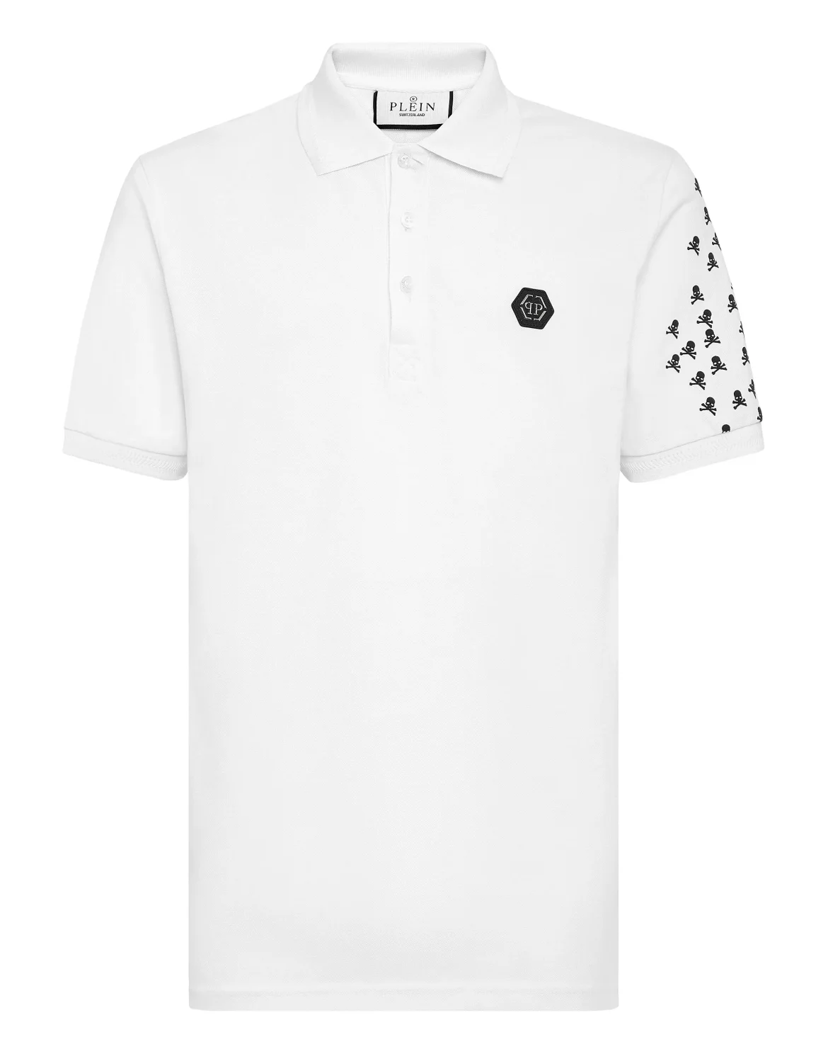 Slim Fit Polo shirt SS Skull&Bones, цвет: Белый