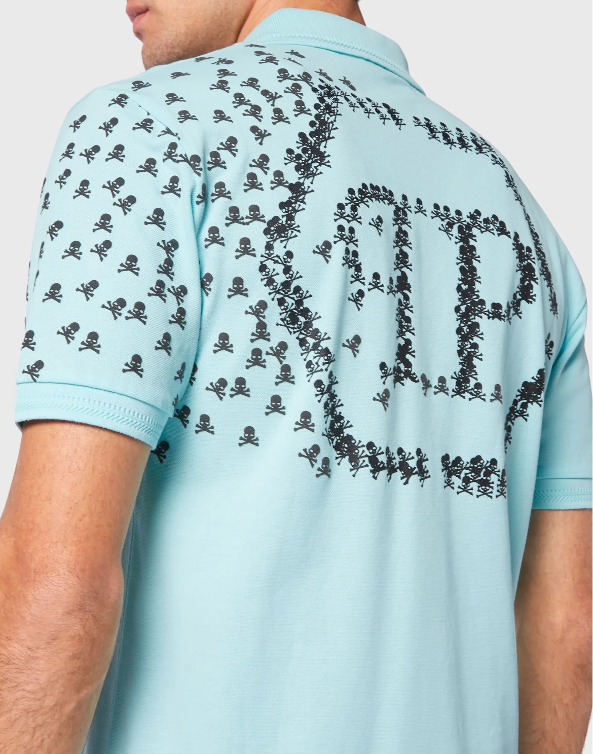Slim Fit Polo shirt SS Skull&Bones, цвет: Голубой