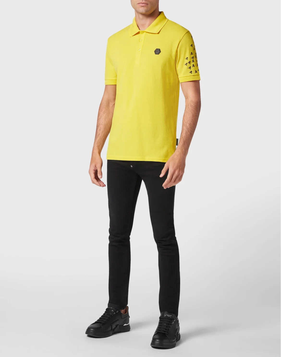 Slim Fit Polo shirt SS Skull&Bones, цвет: Желтый