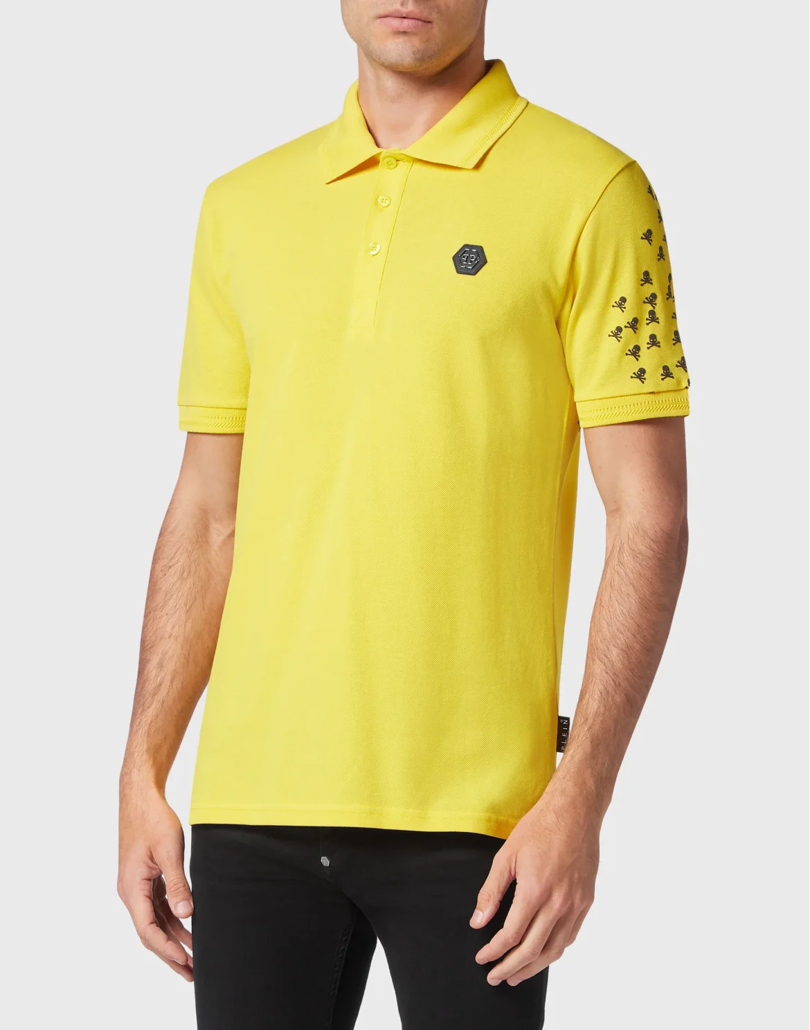 Slim Fit Polo shirt SS Skull&Bones, цвет: Желтый