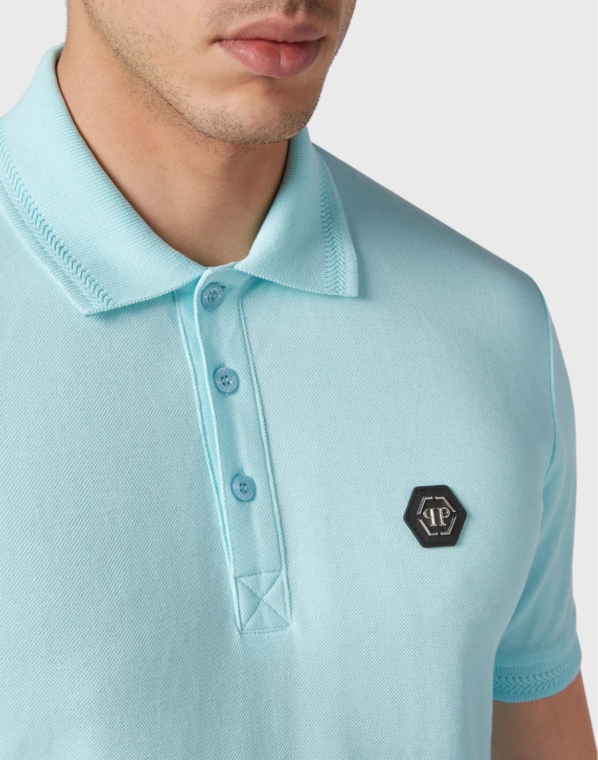 Slim Fit Polo shirt SS Stars, цвет: Голубой