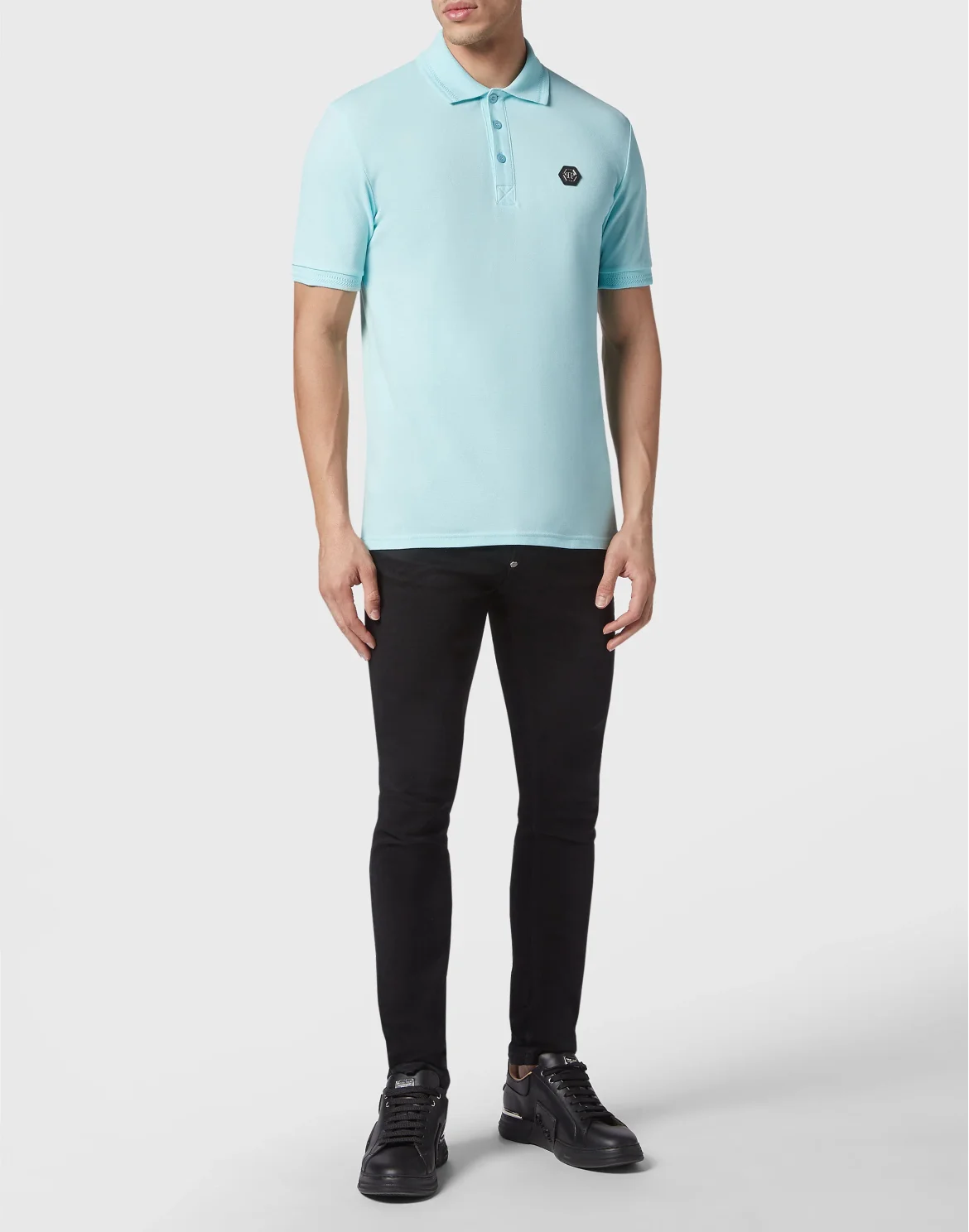 Slim Fit Polo shirt SS Stars, цвет: Голубой