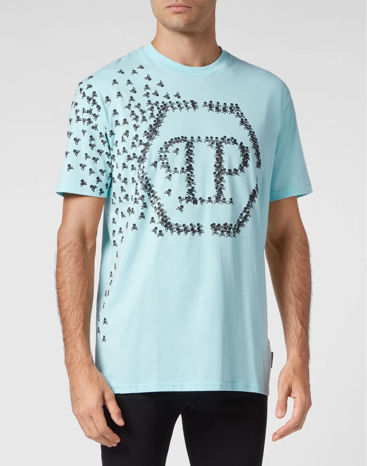 T-shirt Round Neck SS Skull&Bones, цвет: Голубой