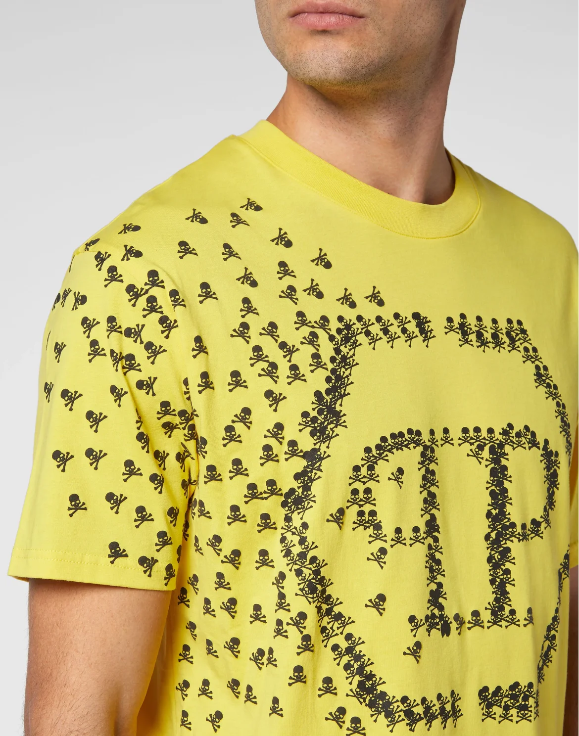 T-shirt Round Neck SS Skull&Bones, цвет: Желтый