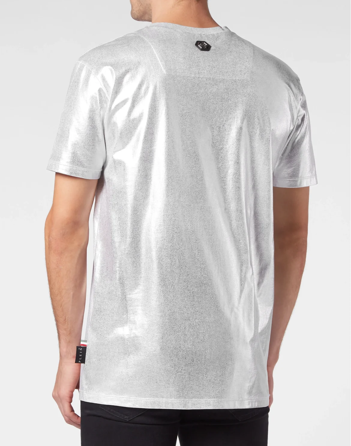 T-shirt Round Neck SS Iconic Plein, цвет: Серебристый