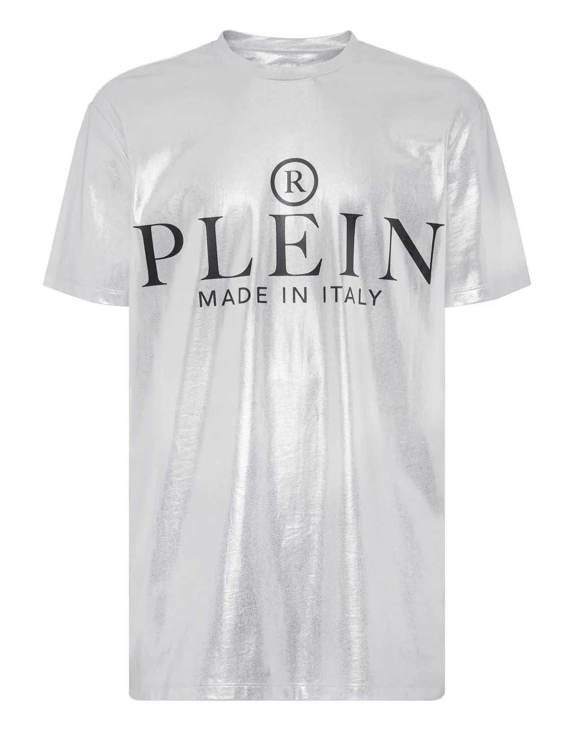 T-shirt Round Neck SS Iconic Plein, цвет: Серебристый