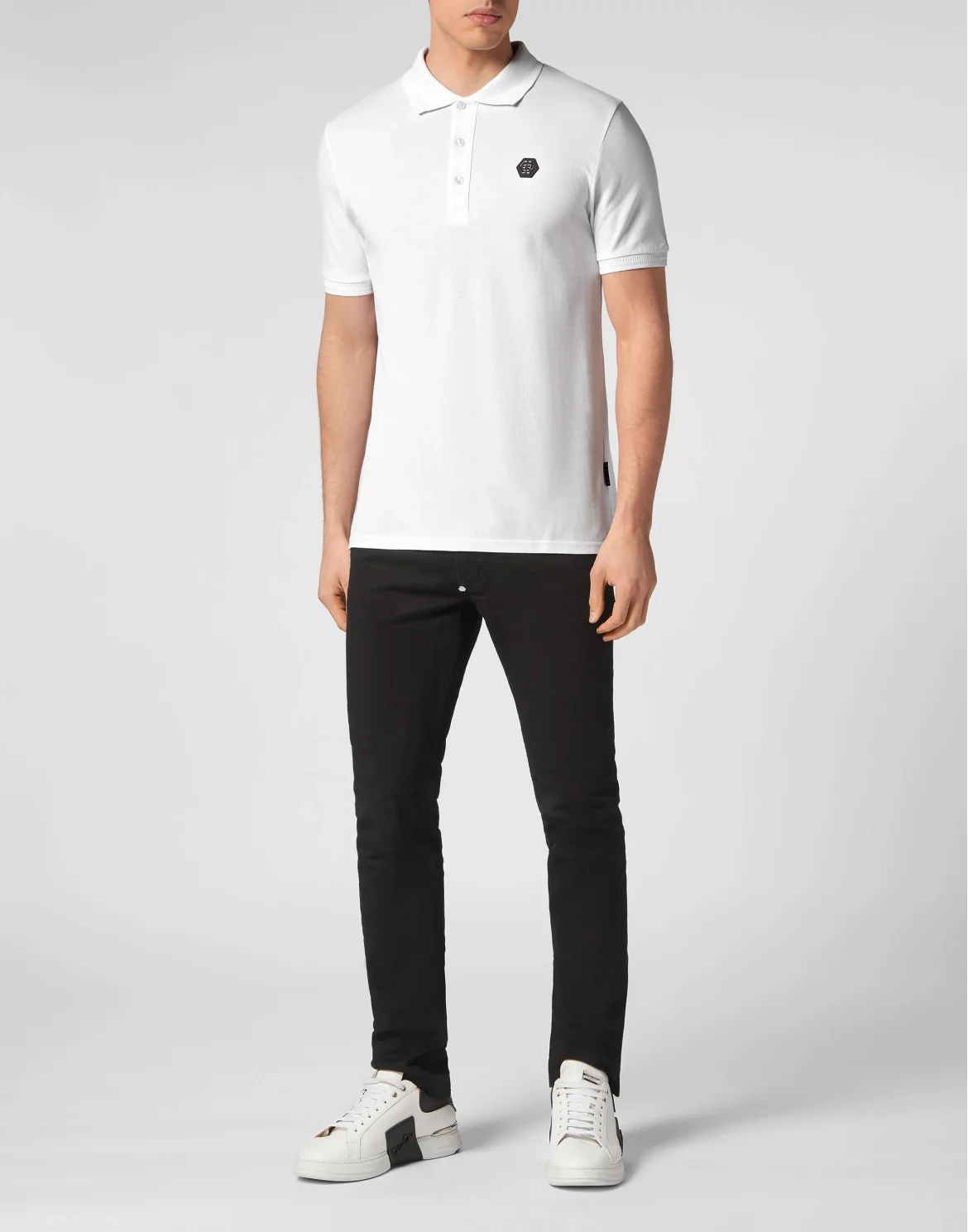 Slim Fit Polo shirt SS Snake, цвет: Белый