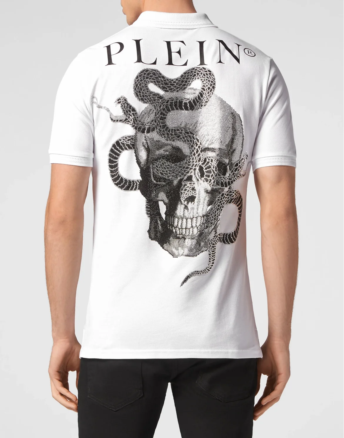 Slim Fit Polo shirt SS Snake, цвет: Белый