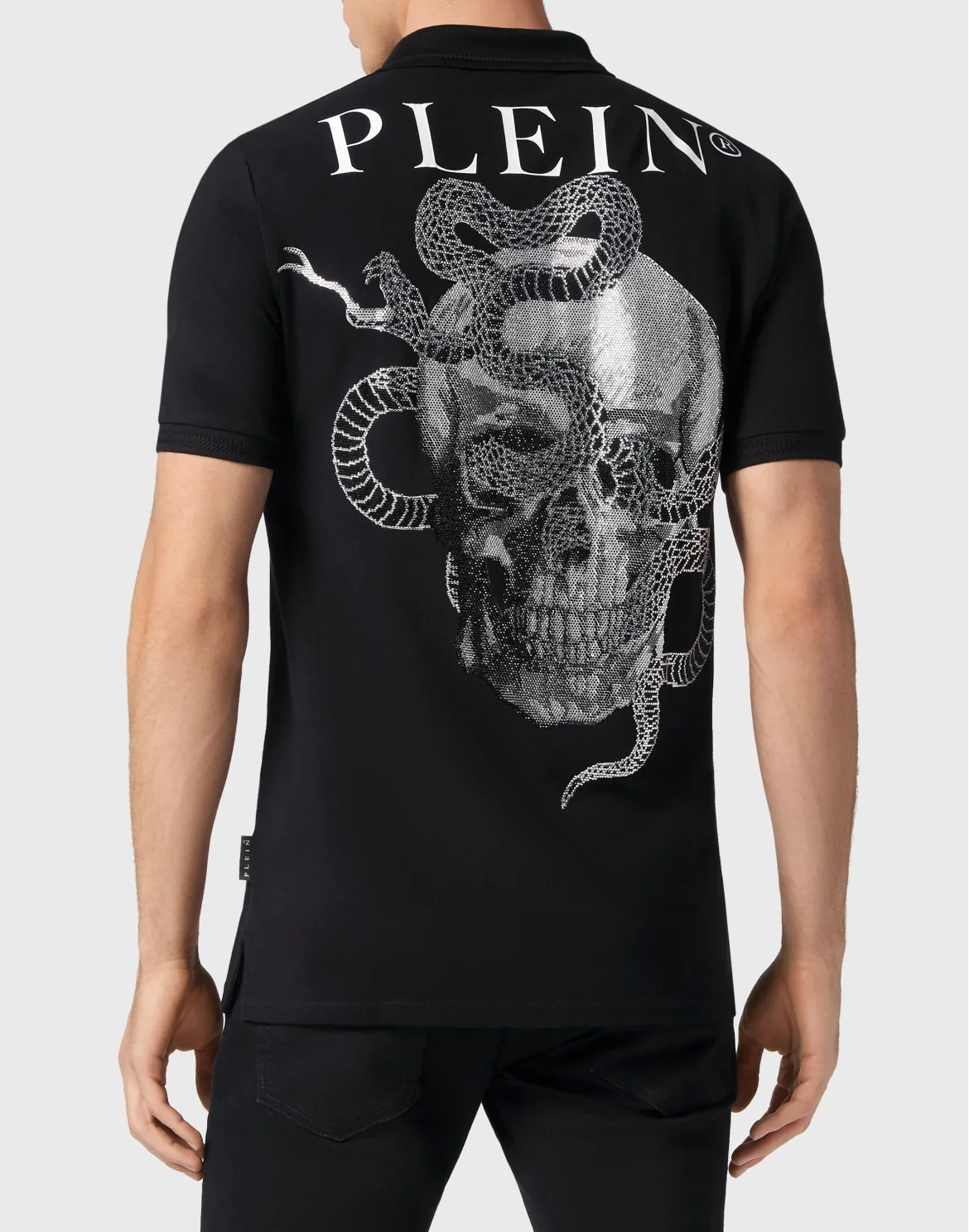 Slim Fit Polo shirt SS Snake, цвет: Черный