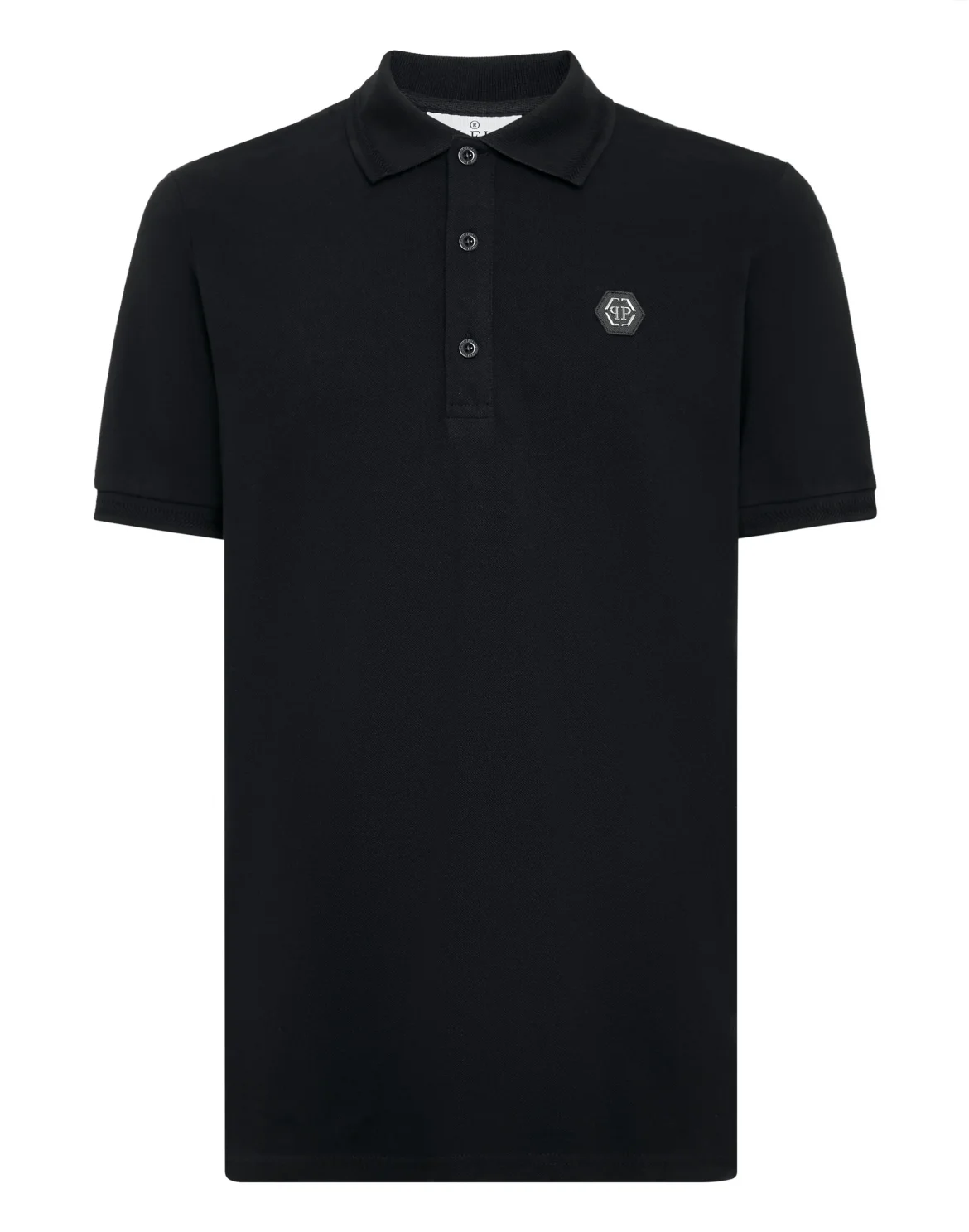 Slim Fit Polo shirt SS Snake, цвет: Черный