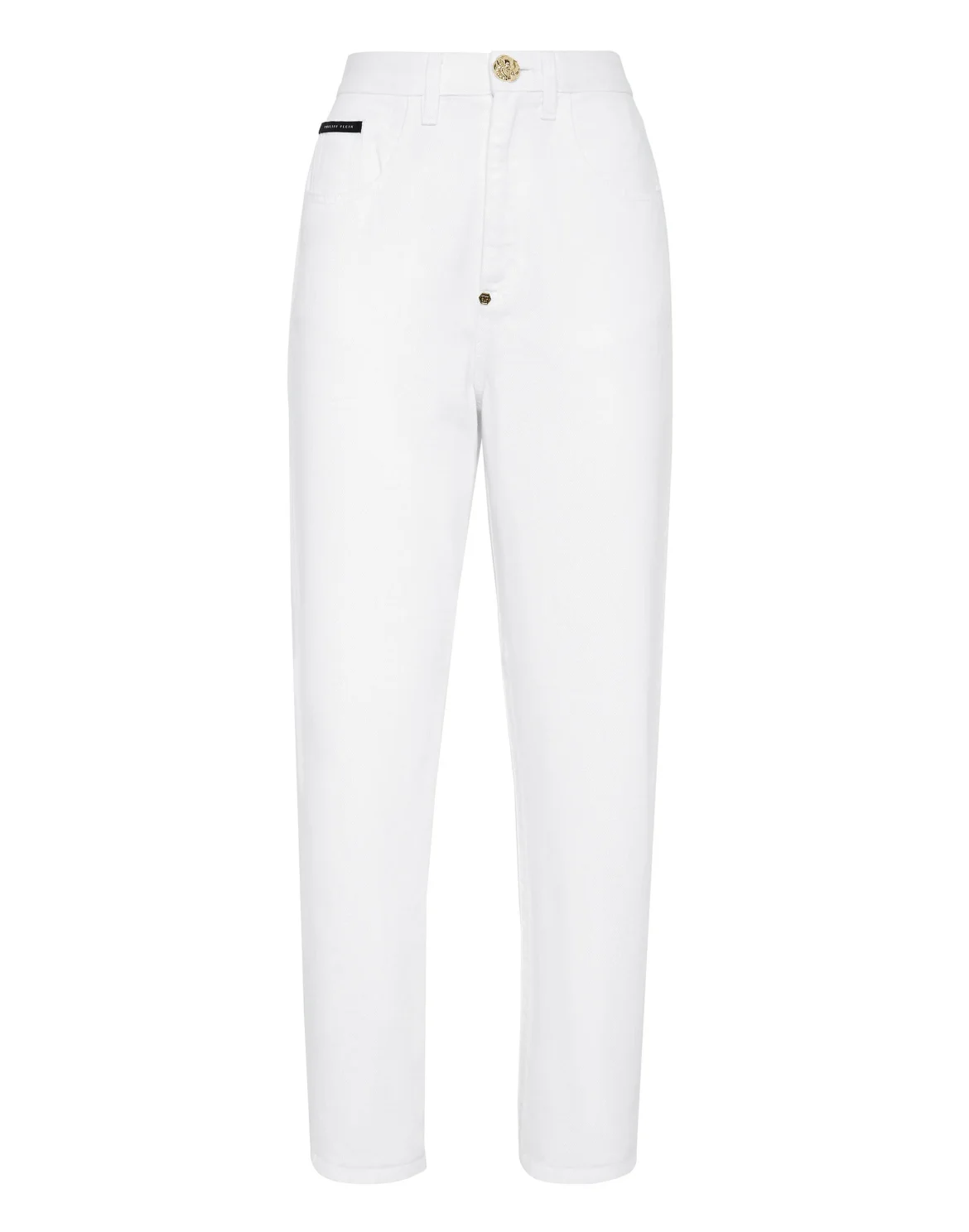 Denim Trousers Mom fit Hexagon, цвет: Белый