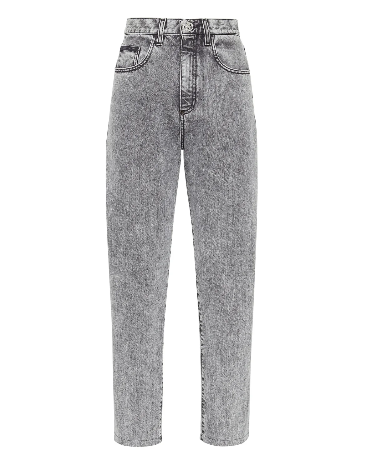 Denim Trousers Mom fit, цвет: Серый
