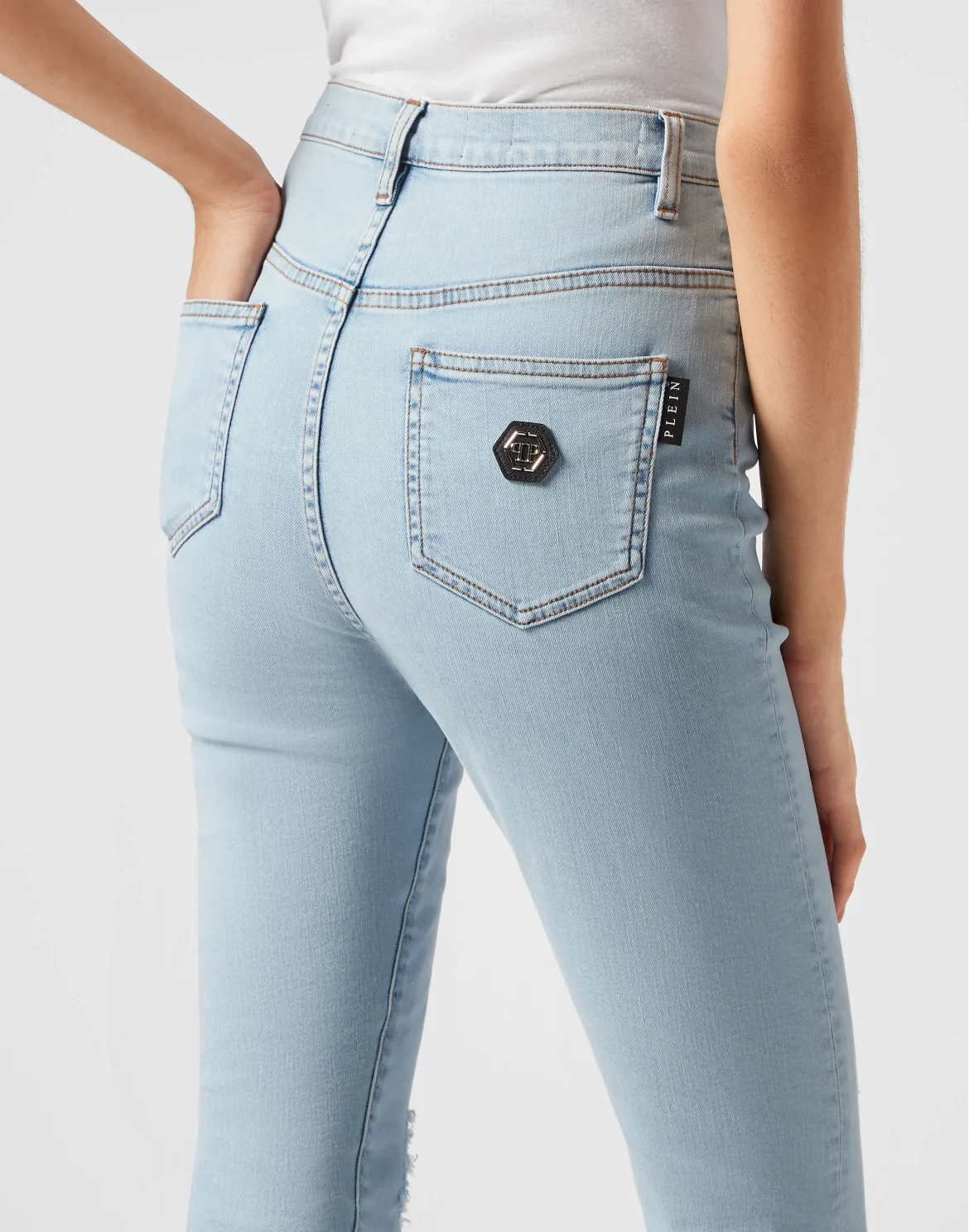 Denim Super High Waist Jegging Dragon, цвет: Синий