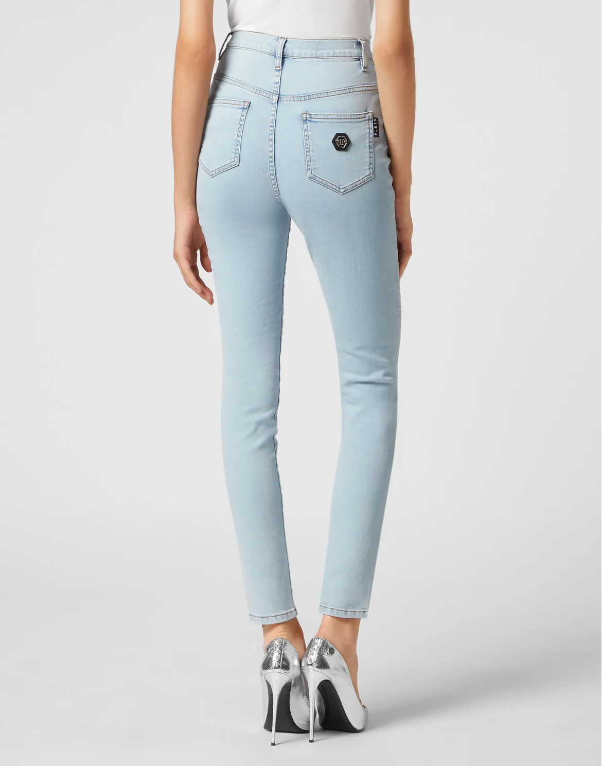 Denim Super High Waist Jegging Dragon, цвет: Синий