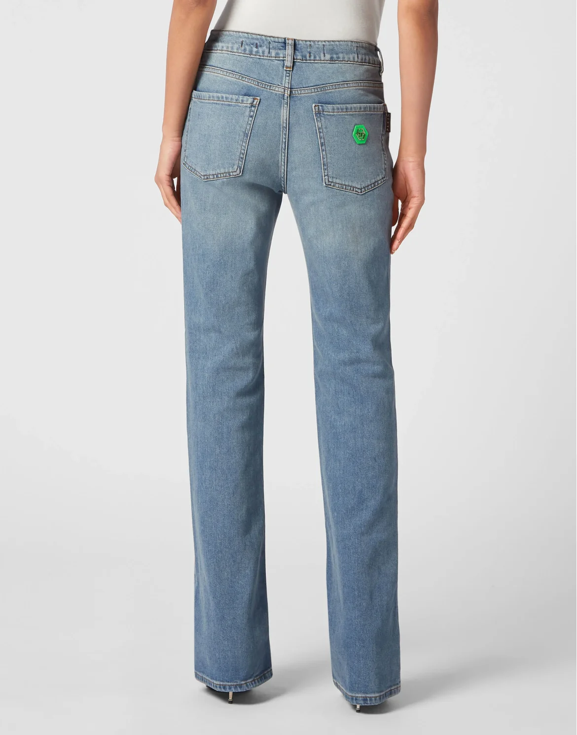 Denim Flare Trousers, цвет: Синий