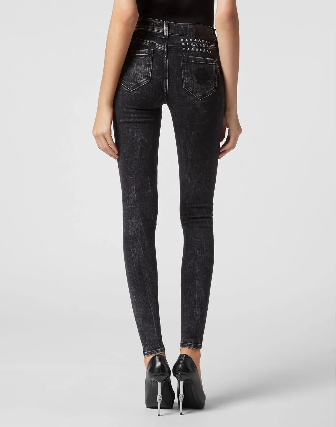 Denim Jeggings Skull&Bones, цвет: Черный