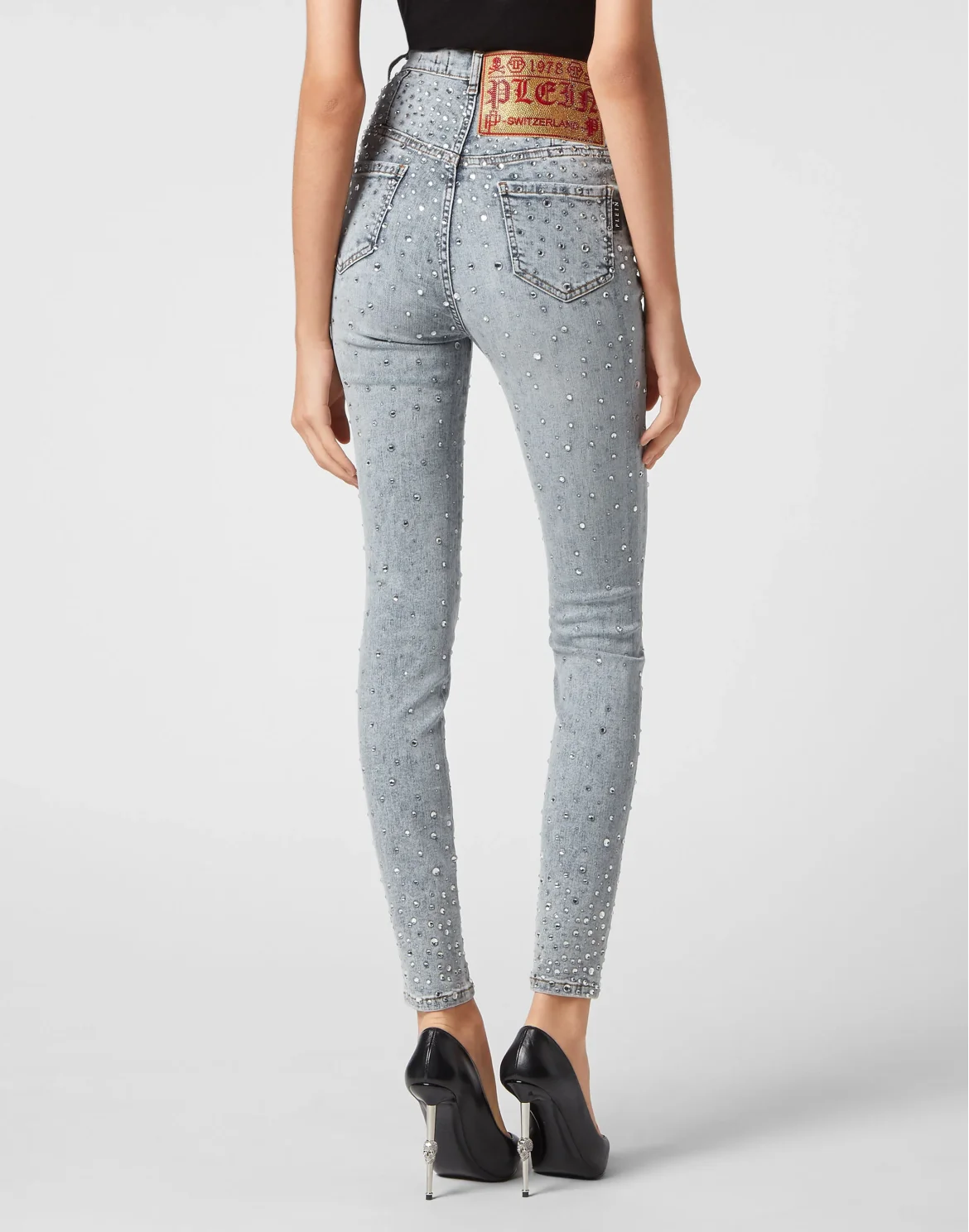 Denim Super High Waist Jegging Crystal Rain, цвет: Синий