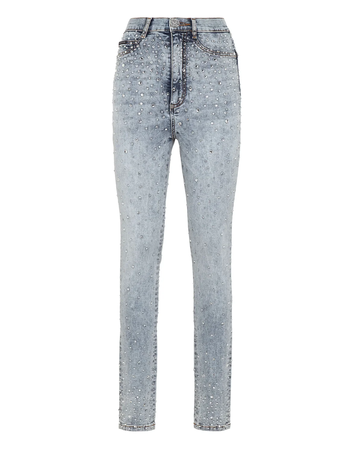 Denim Super High Waist Jegging Crystal Rain, цвет: Синий